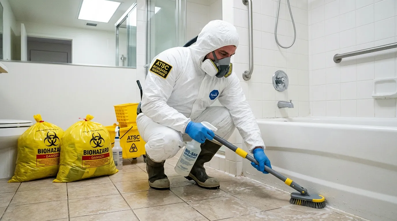 Decontamination equipment deployed for Blood Cleanup in Laurelton